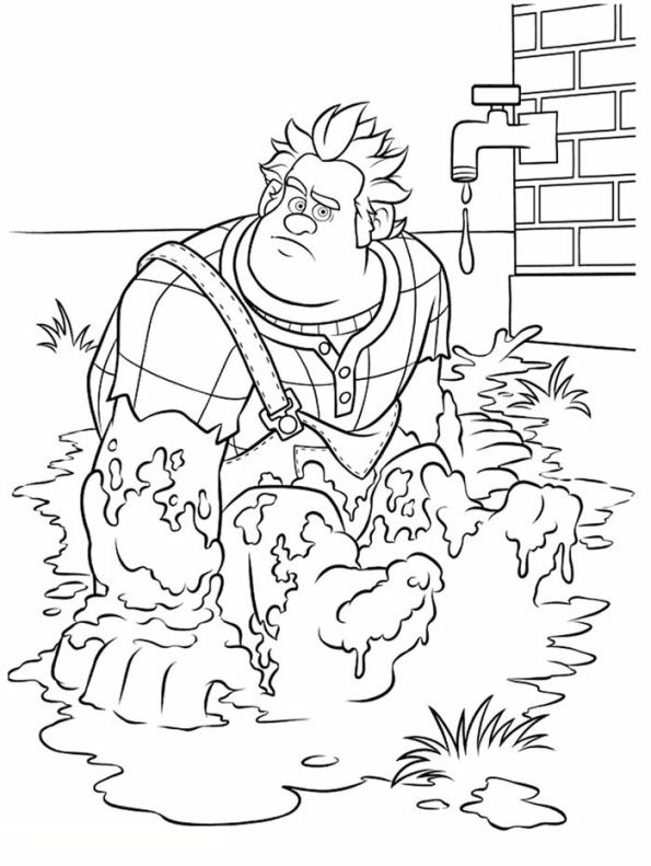 Coloring page Wreck it Ralph Wreckit Ralph 2